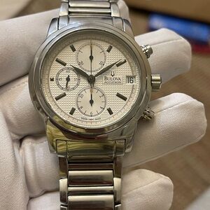 Bulova Accutron Automatic Chronograph 63B019 44mm Men’s Watch Swiss Made
